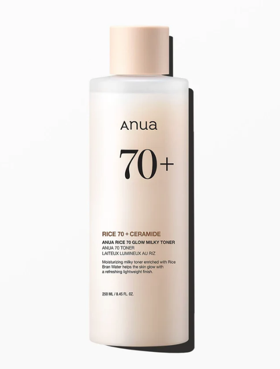 Anua - Lotion tonique laiteuse éclatante au riz 70+ céramides - 250 ml