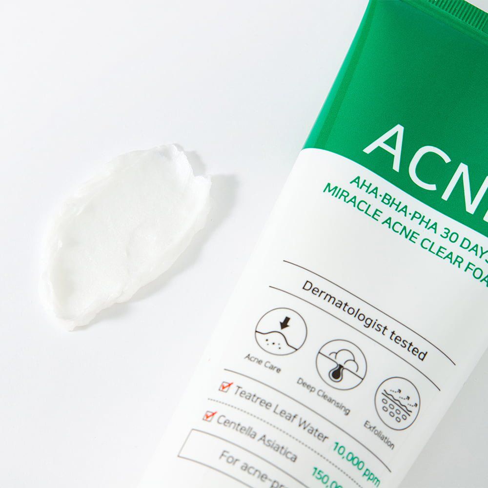 SOME BY MI - Mousse nettoyante anti-acné Miracle 30 jours AHA, BHA, PHA - 100 ml